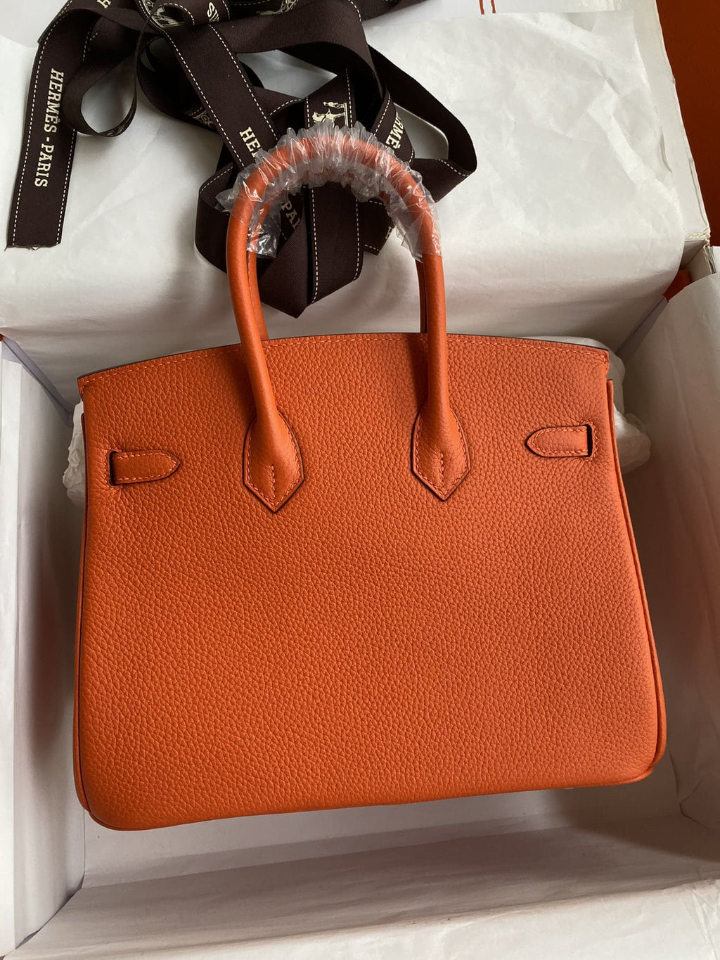 Hermès Birkin 25 Orange Togo Gold Hardware