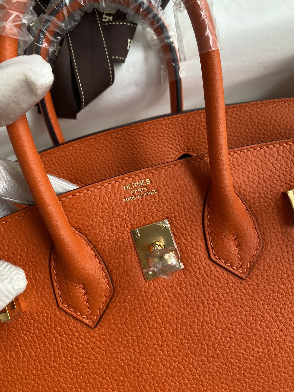 Hermès Birkin 25 Orange Togo Gold Hardware