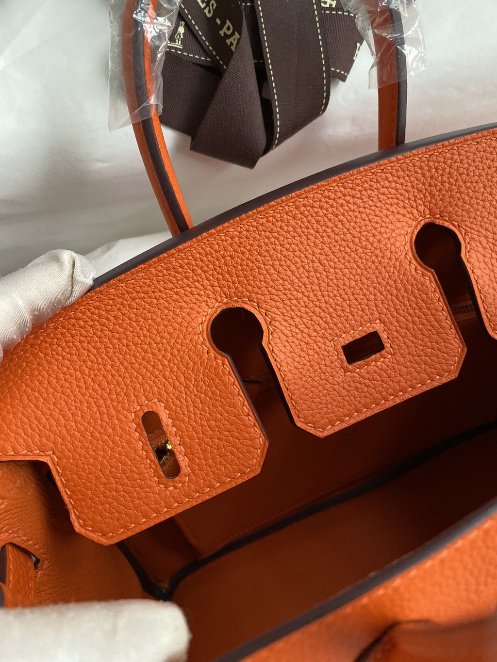 Hermès Birkin 25 Orange Togo Gold Hardware