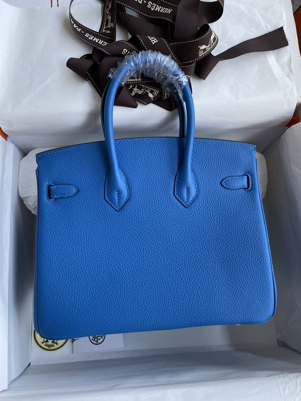 Hermès Birkin 25 Blue Zellige Togo Gold Hardware