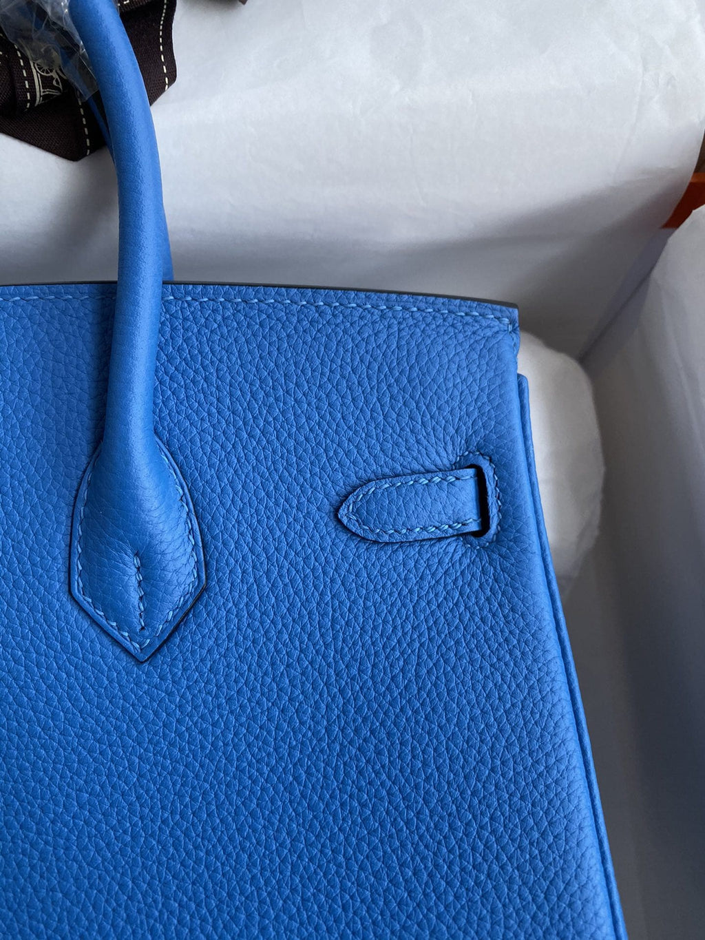 Hermès Birkin 25 Blue Zellige Togo Gold Hardware