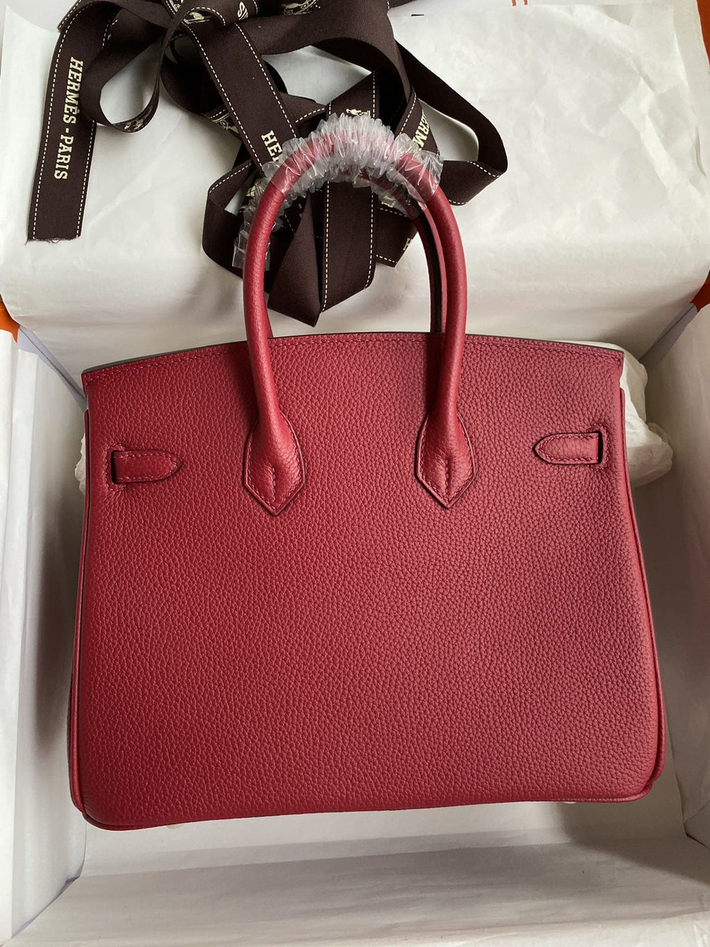 Hermès Rouge Grenat Birkin 25cm in Togo Leather with Gold Hardware