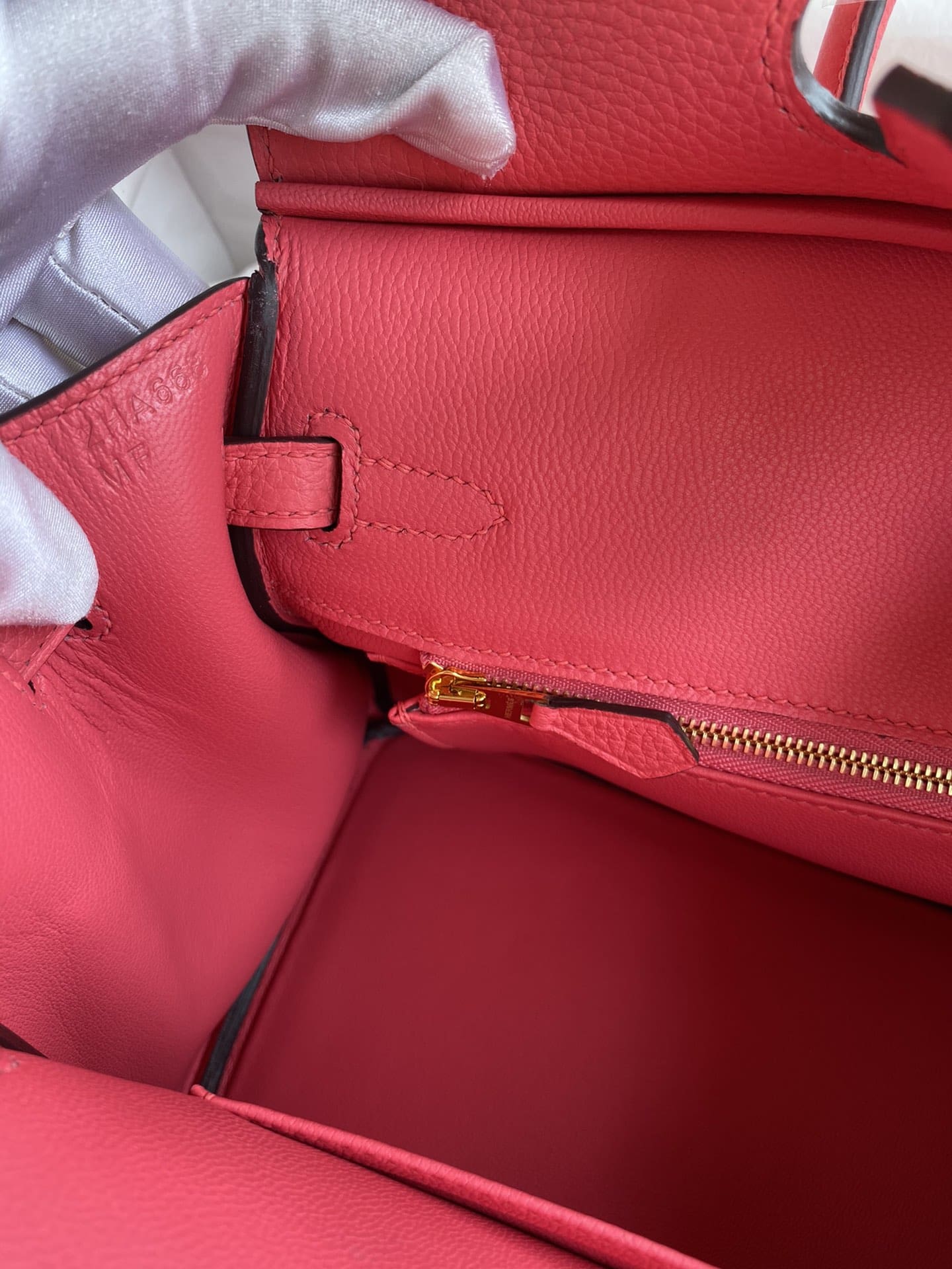 Hermes Birkin 25 Bag Pink Rose Lipstick Togo Gold Hardware