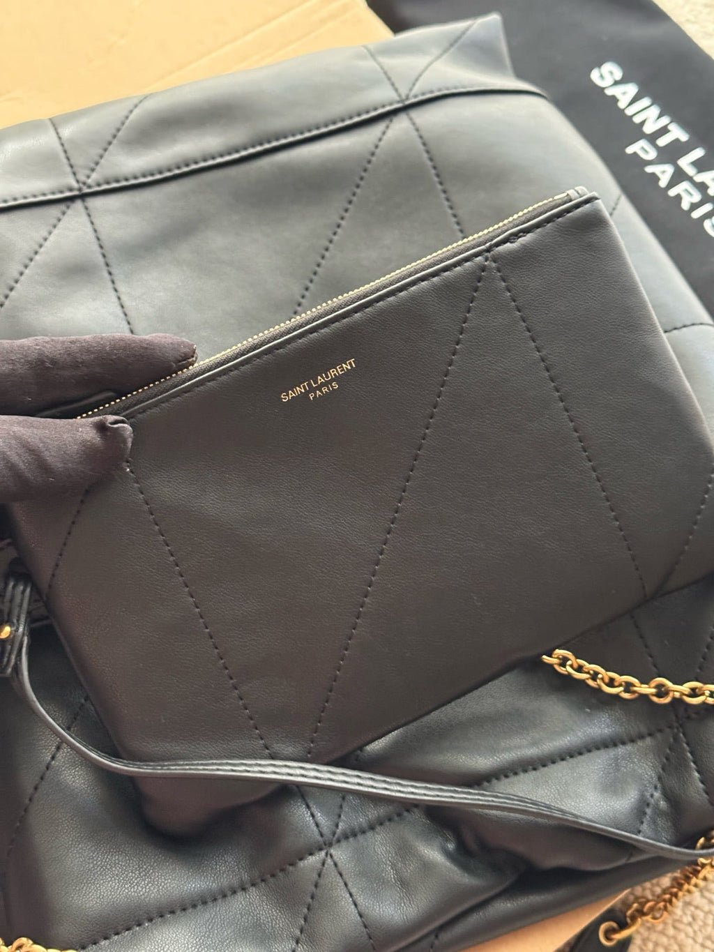 SAINT LAURENT JAMIE POCHON in lambskin
