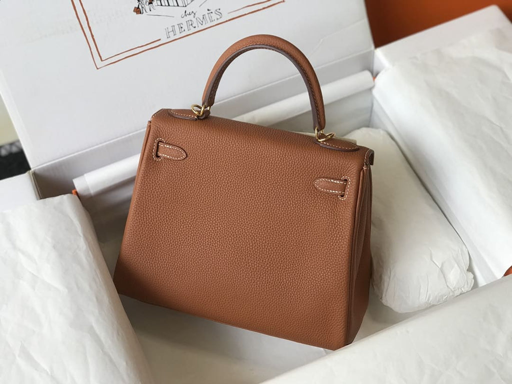Hermès Kelly Retourne 28 Gold Togo Gold Hardware