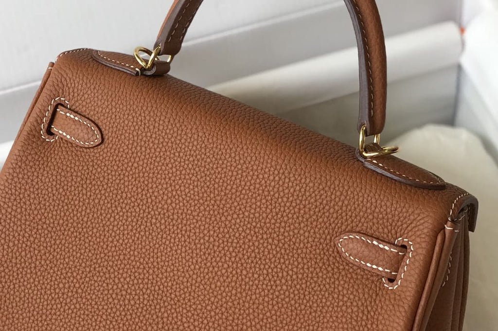 Hermès Kelly Retourne 28 Gold Togo Gold Hardware