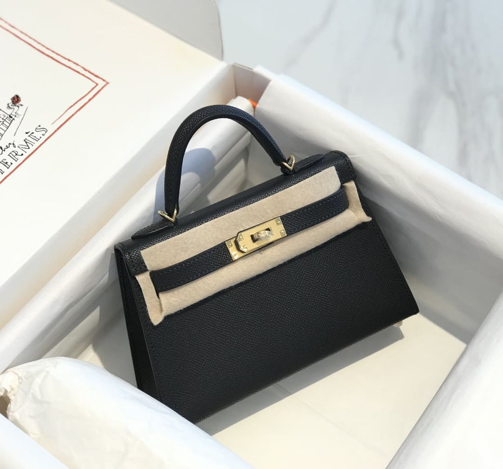 Hermès Kelly Sellier 20 Bleu Nuit Madame Gold Hardware