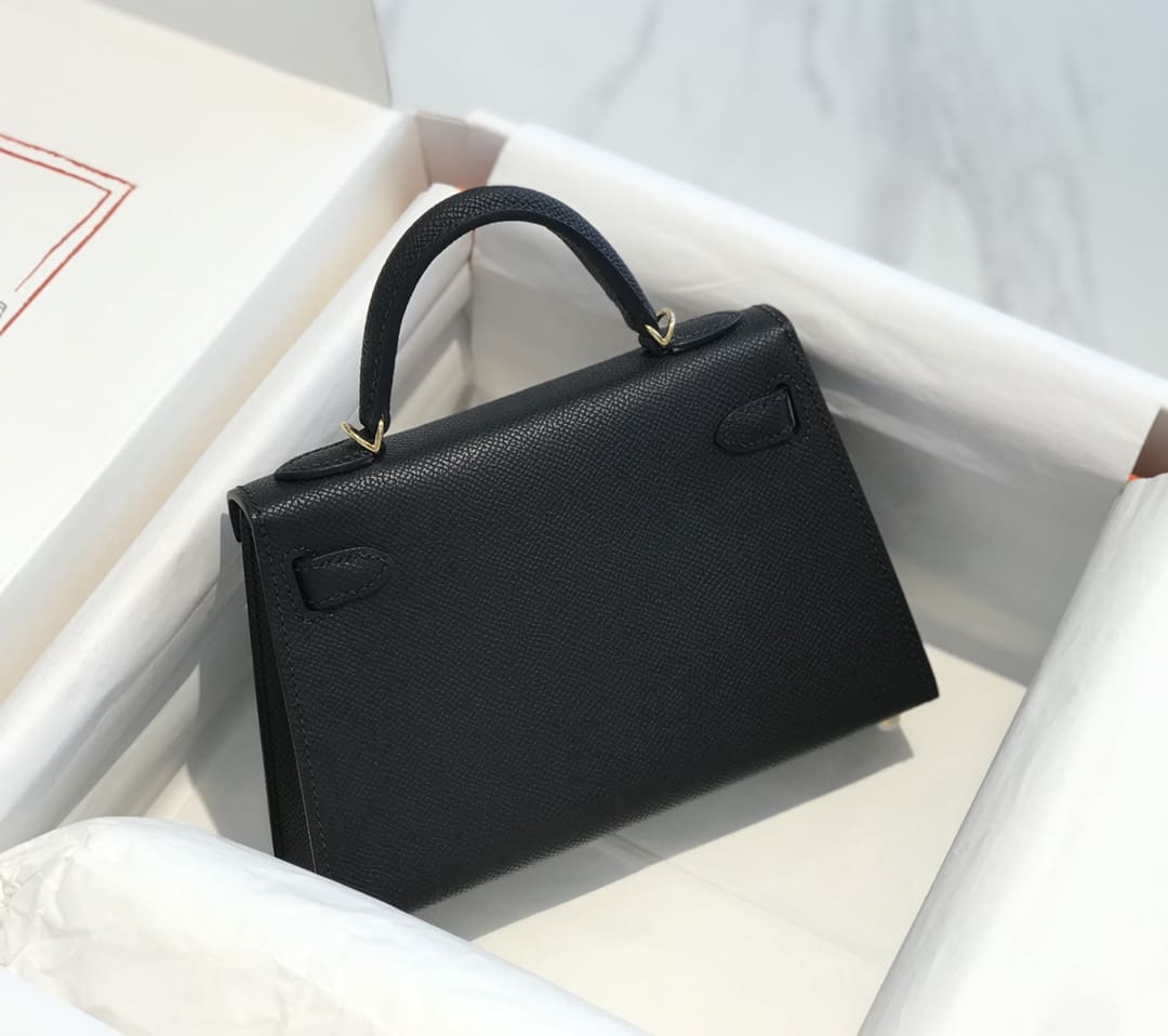 Hermès Kelly Sellier 20 Bleu Nuit Madame Gold Hardware