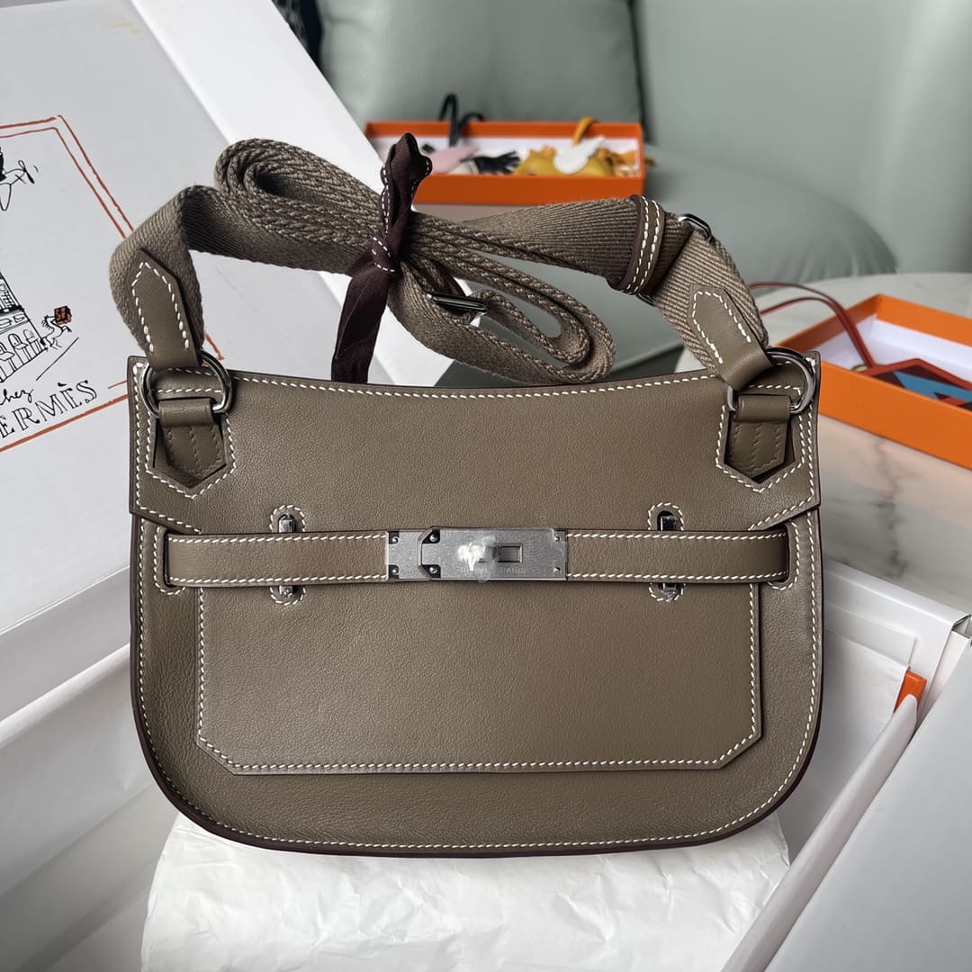 HERMÈS Mini Jypsiere Swift Etoupe