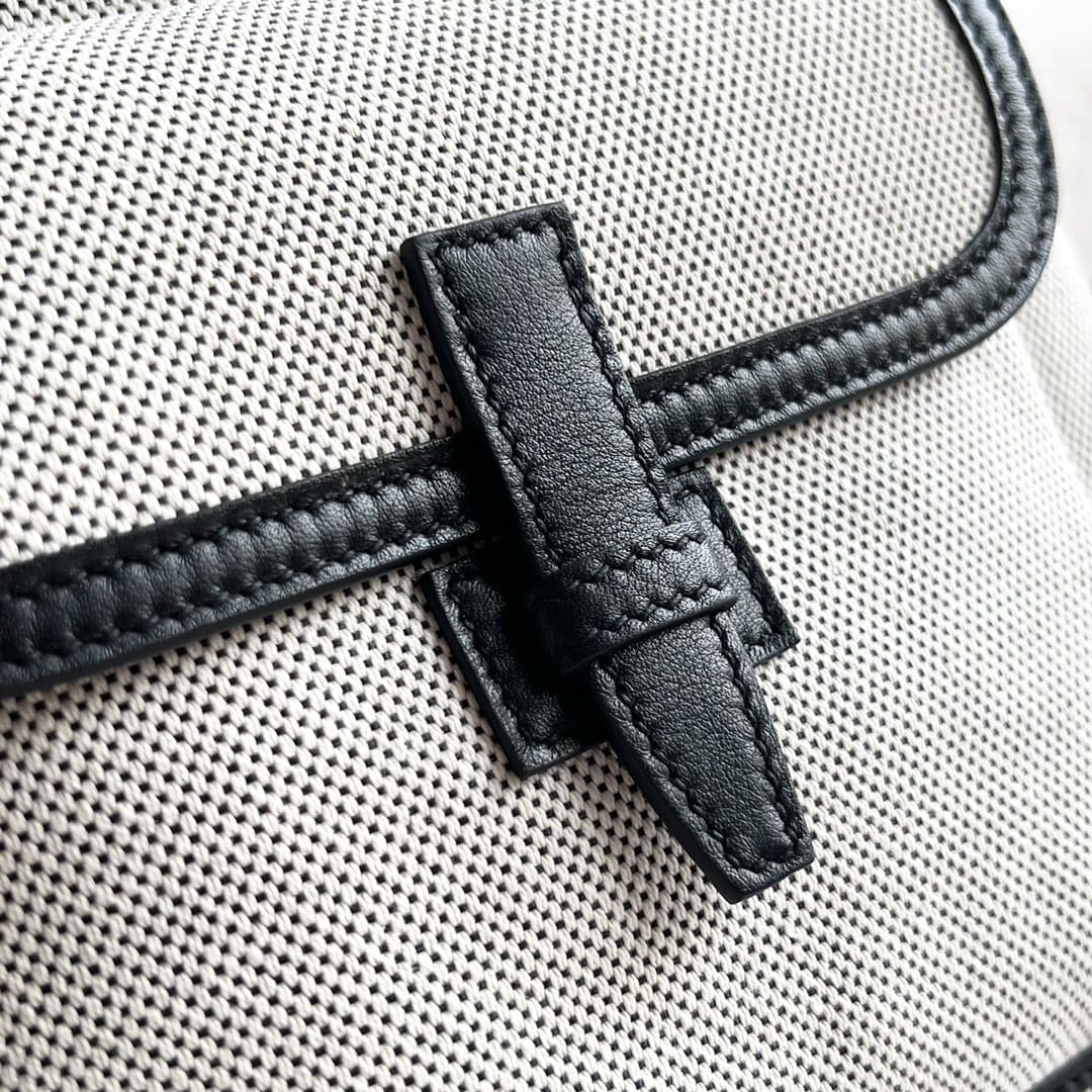HERMÈS Evercalf Toile Cargo Haut A Courroies Birkin 40 Handbag