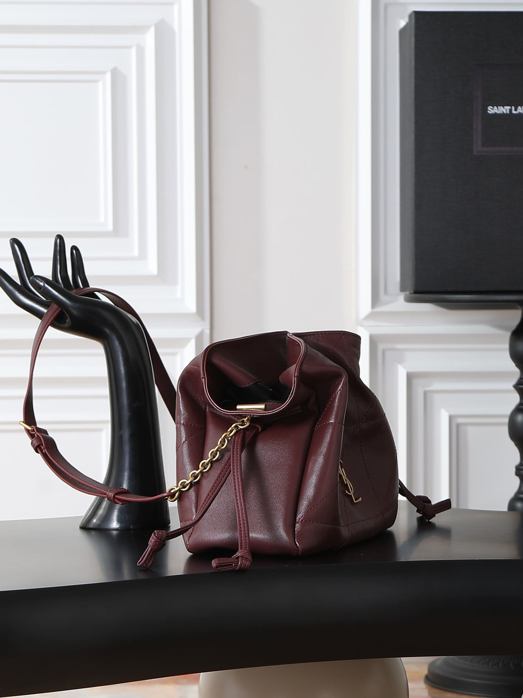 SAINT LAURENT JAMIE shoulder pouch in lambskin