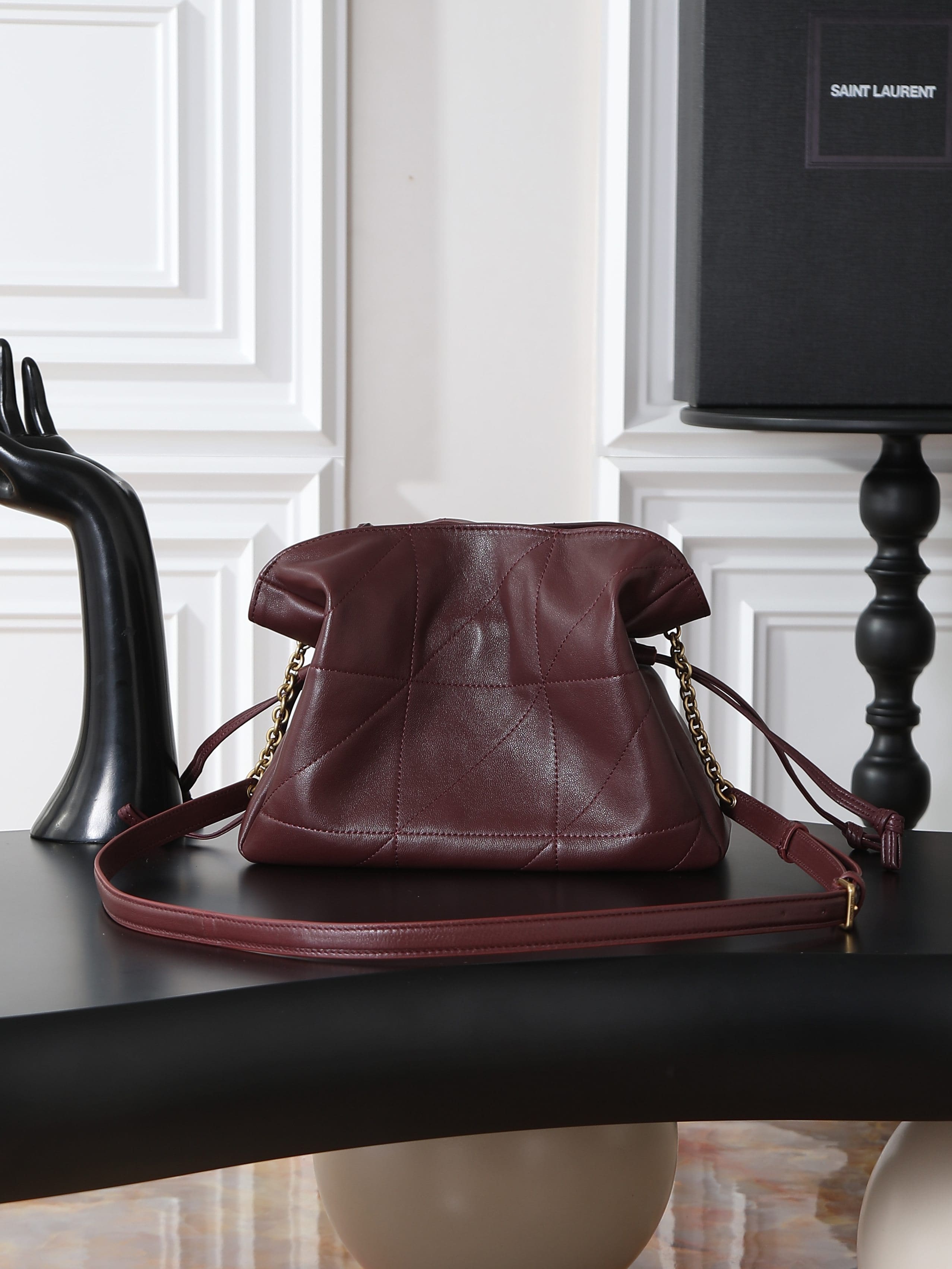 SAINT LAURENT JAMIE shoulder pouch in lambskin