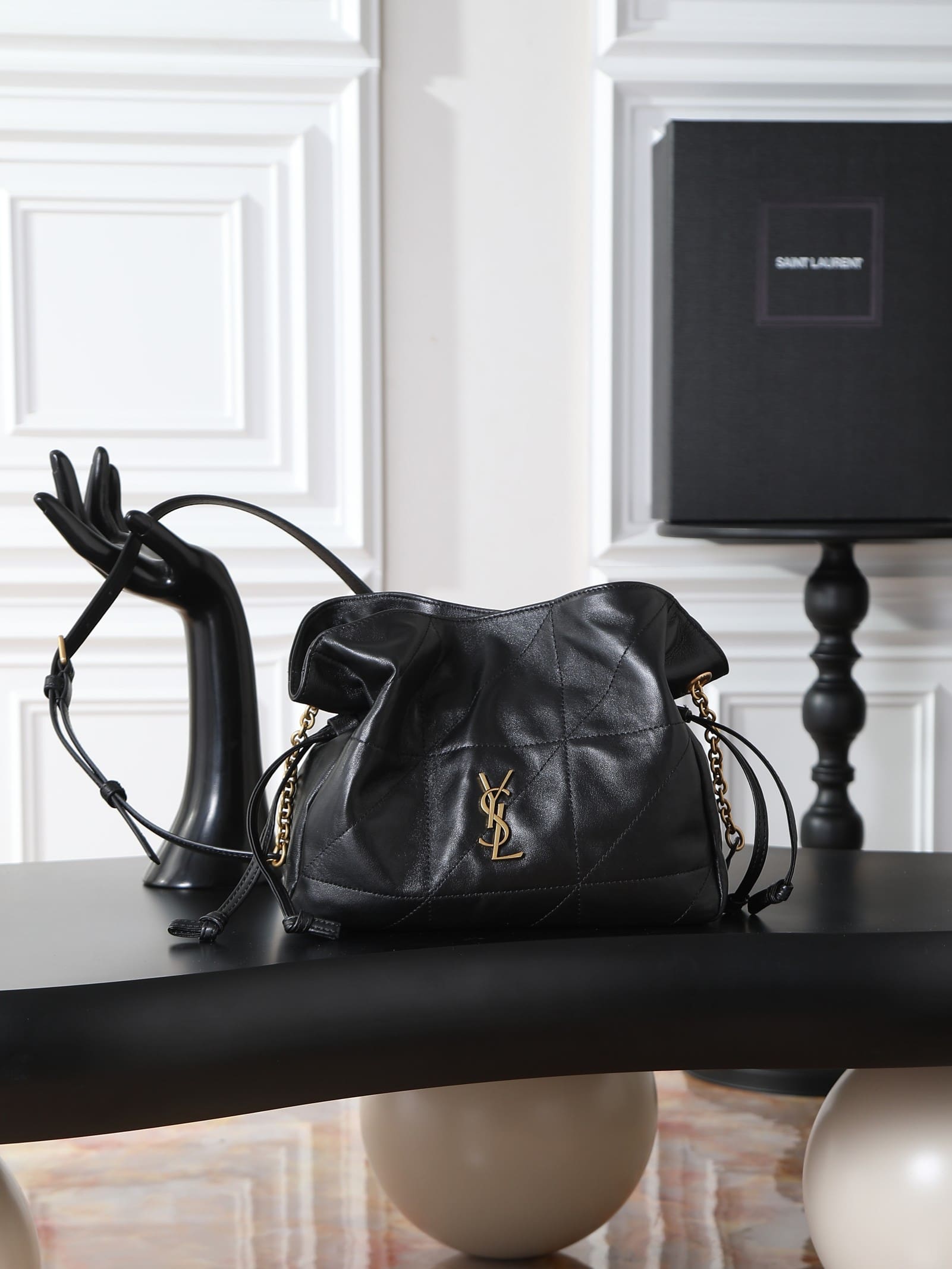 SAINT LAURENT JAMIE shoulder pouch in lambskin