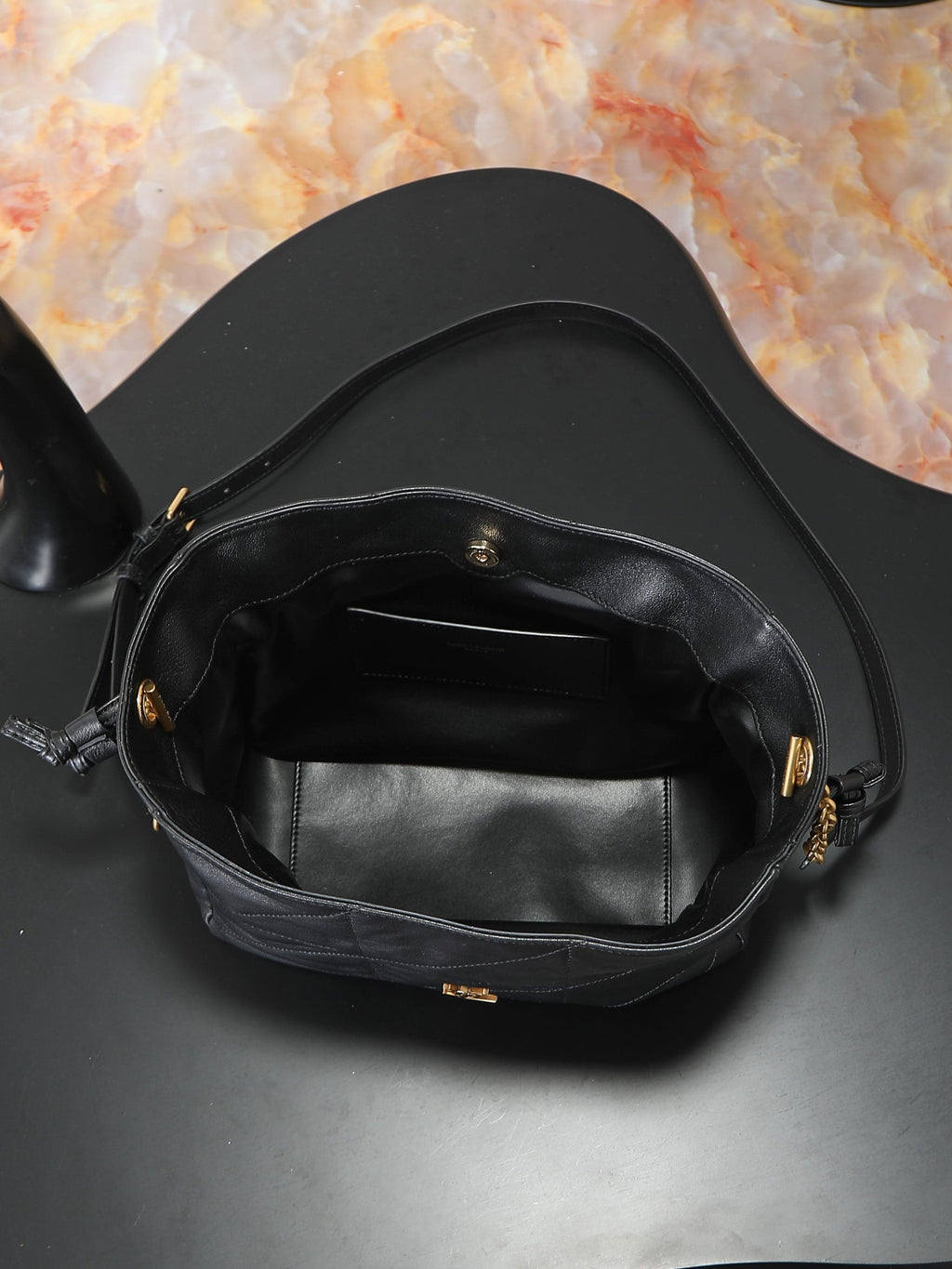 SAINT LAURENT JAMIE shoulder pouch in lambskin