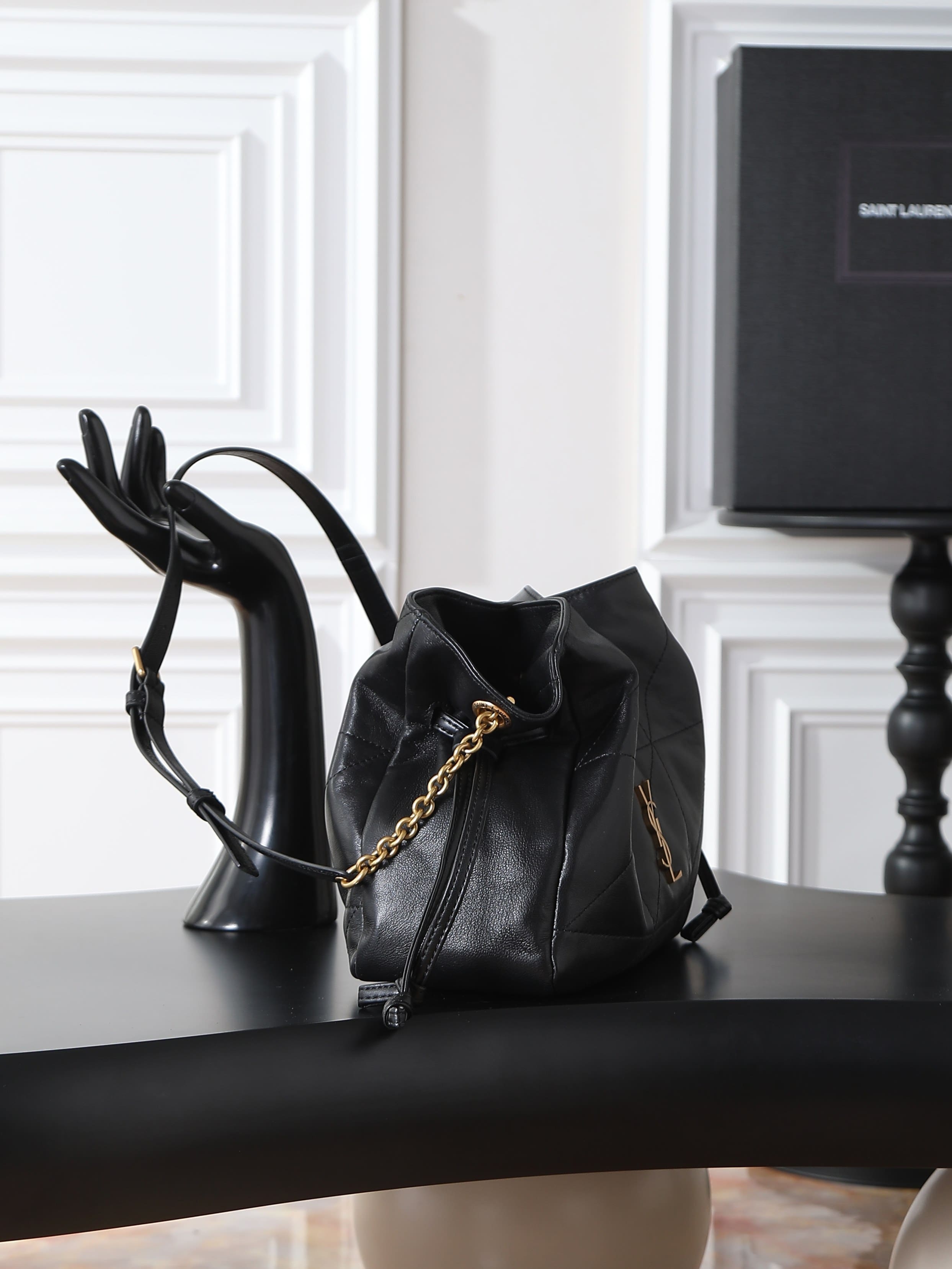 SAINT LAURENT JAMIE shoulder pouch in lambskin