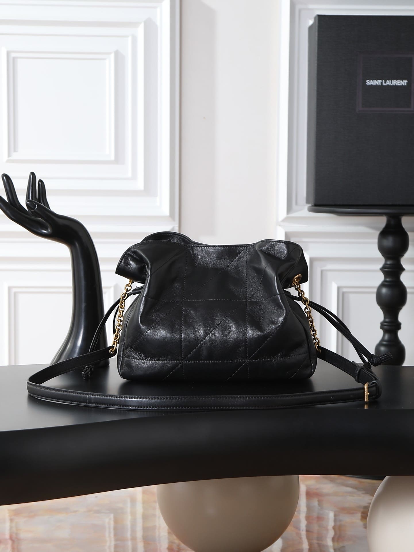 SAINT LAURENT JAMIE shoulder pouch in lambskin