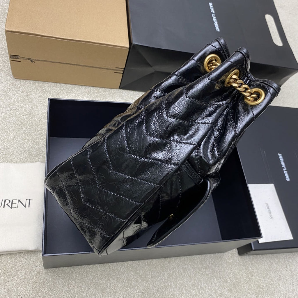 SAINT LAURENT NIKI small shopping in vintage leather