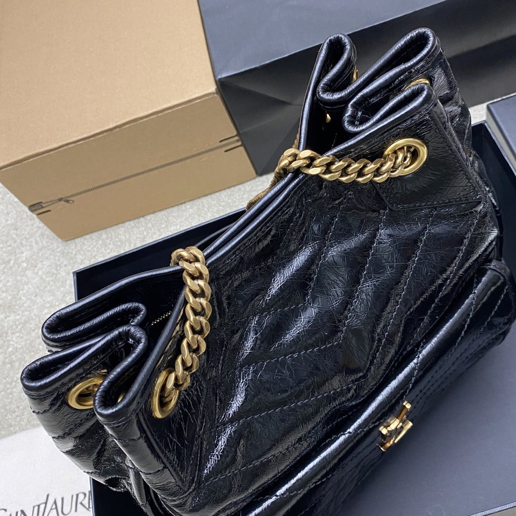 SAINT LAURENT NIKI small shopping in vintage leather