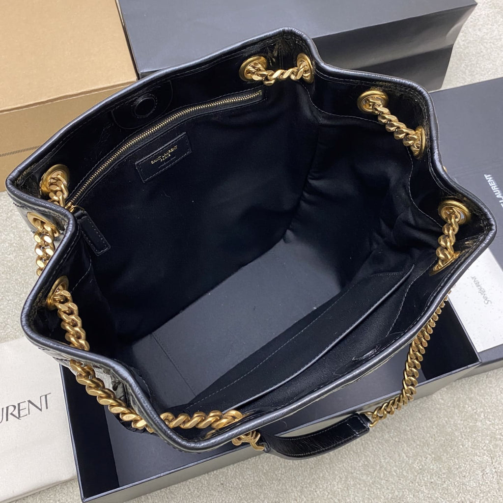 SAINT LAURENT NIKI small shopping in vintage leather