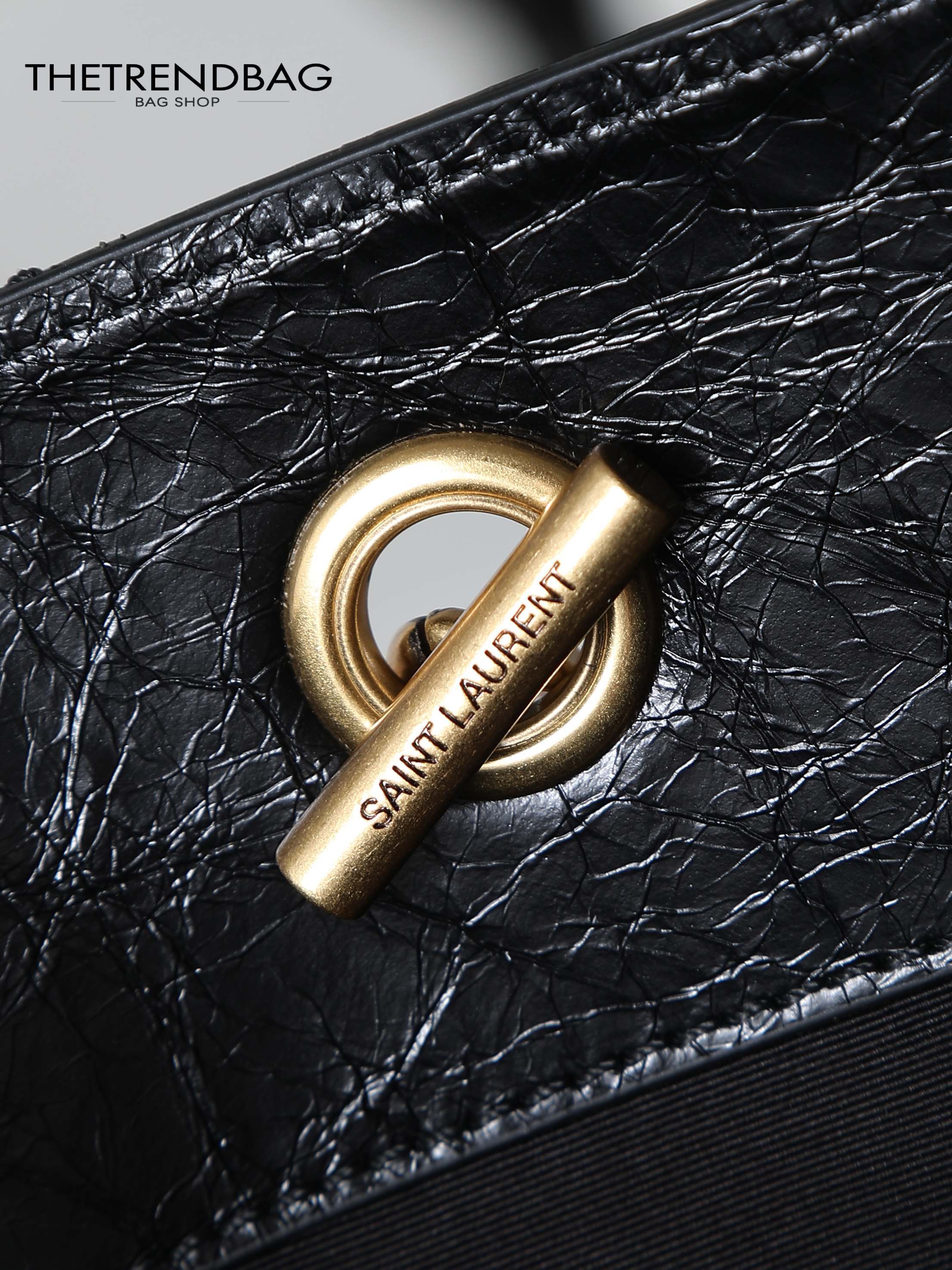 SAINT LAURENT NIKI shopping in vintage leather-large
