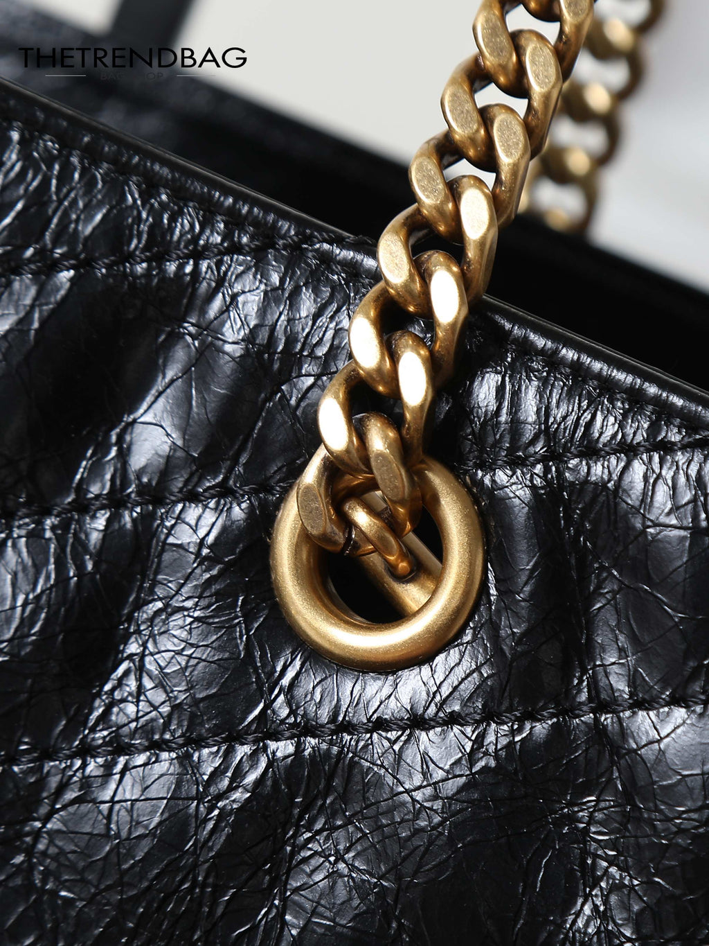 SAINT LAURENT NIKI shopping in vintage leather-large