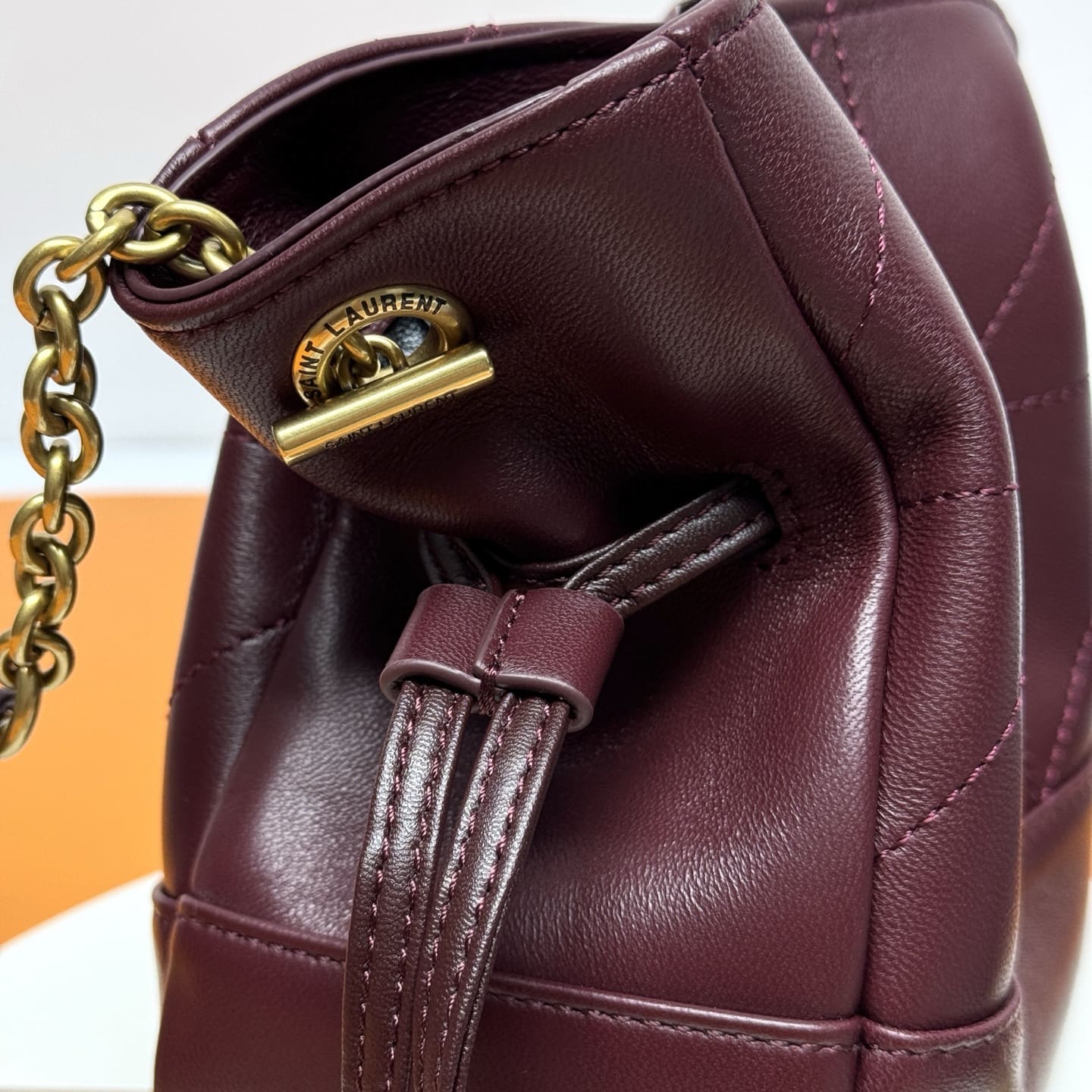 SAINT LAURENT JAMIE mini shoulder pouch in lambskin