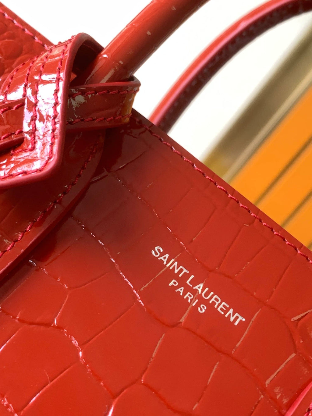 【Master-quality】Saint Laurent Classic Sac De Jour Nano In Embossed Crocodile Shi