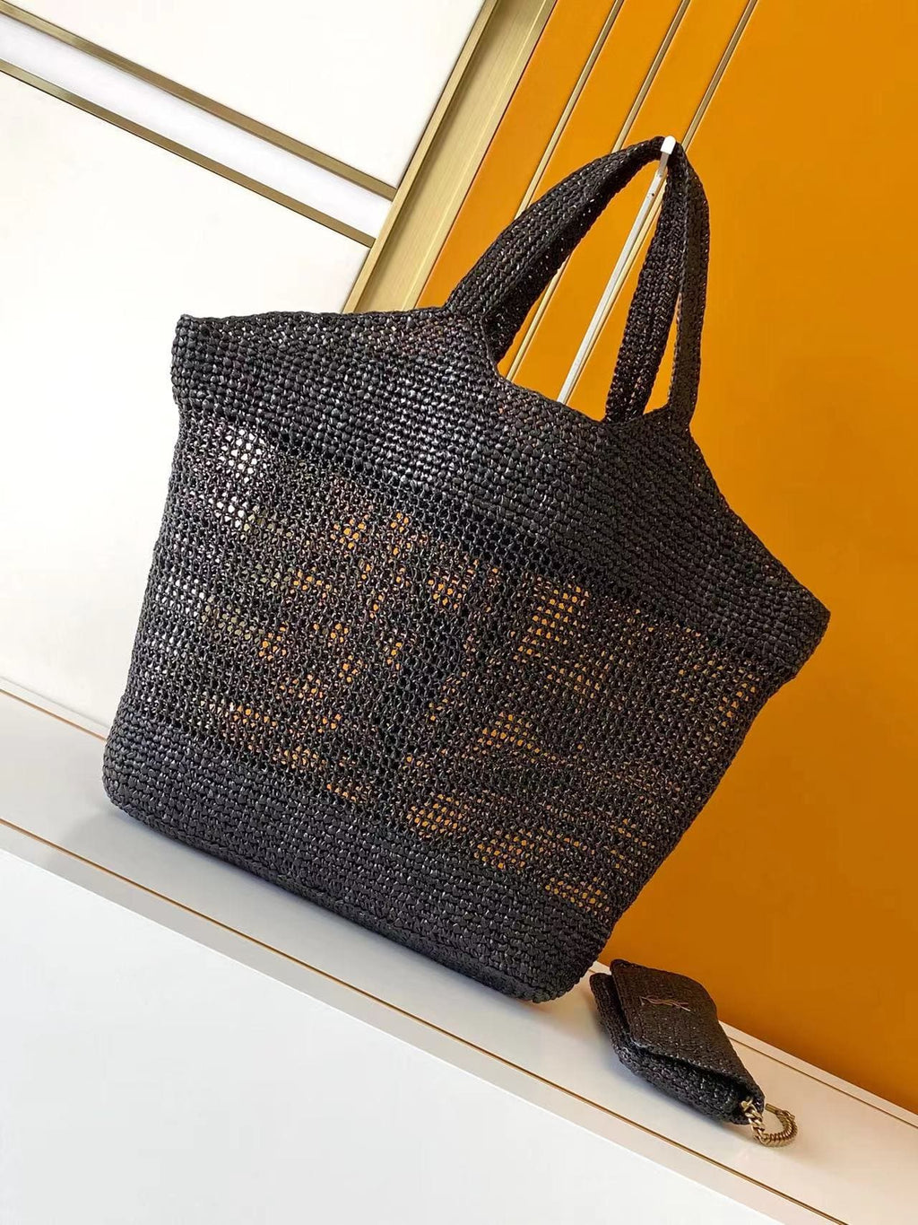 SAINT LAURENT ICARE IN RAFFIA