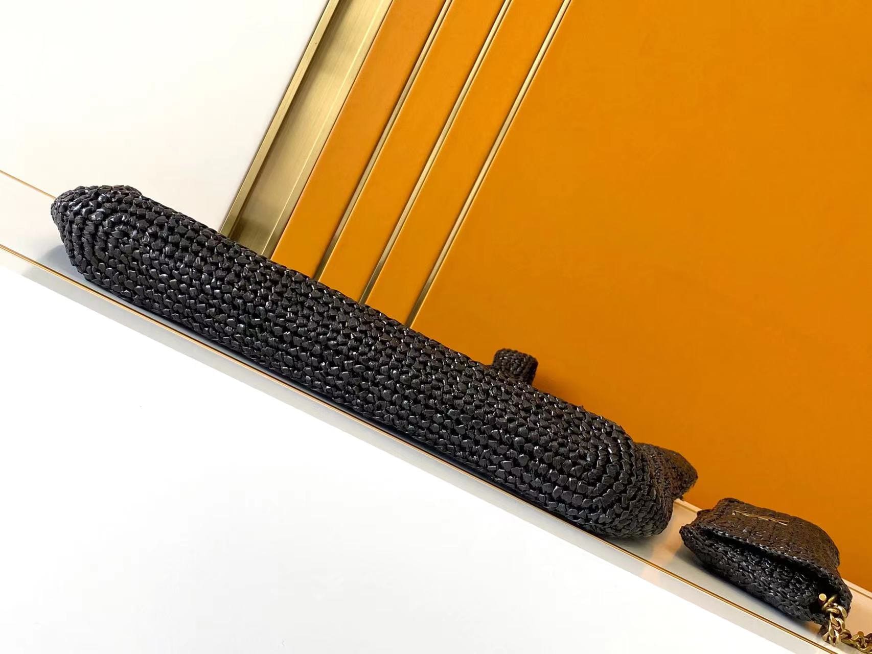 SAINT LAURENT ICARE IN RAFFIA