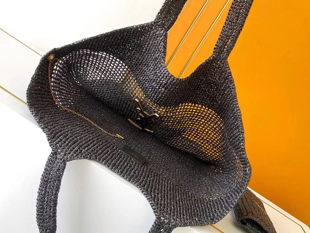 SAINT LAURENT ICARE IN RAFFIA