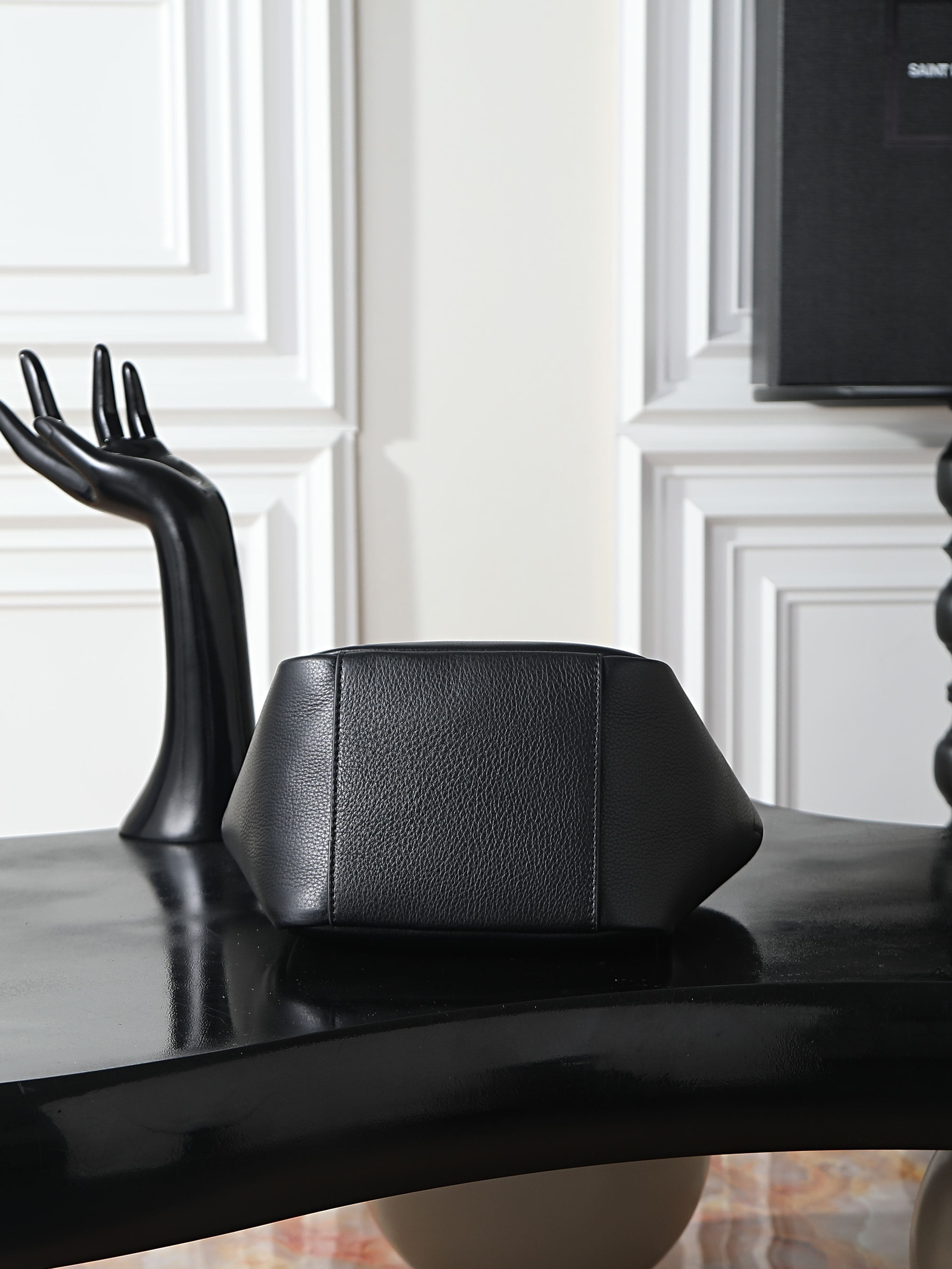 SAINT LAURENT LE 5 À 7 BABY BEA in grained leather