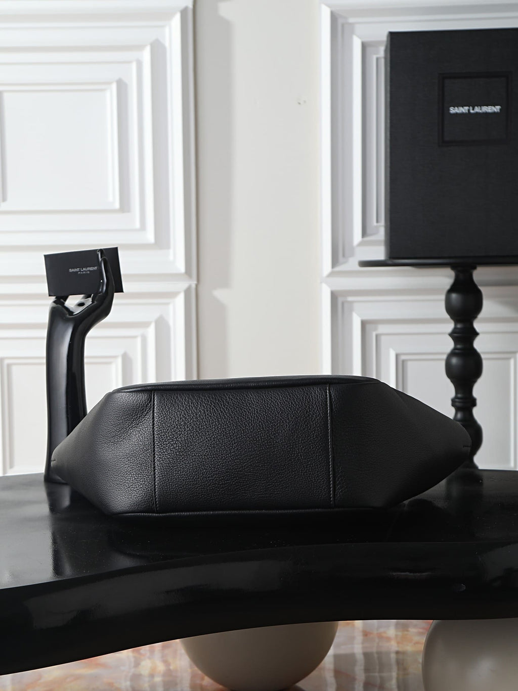 SAINT LAURENT LE 5 À 7 SMALL BEA in grained leather