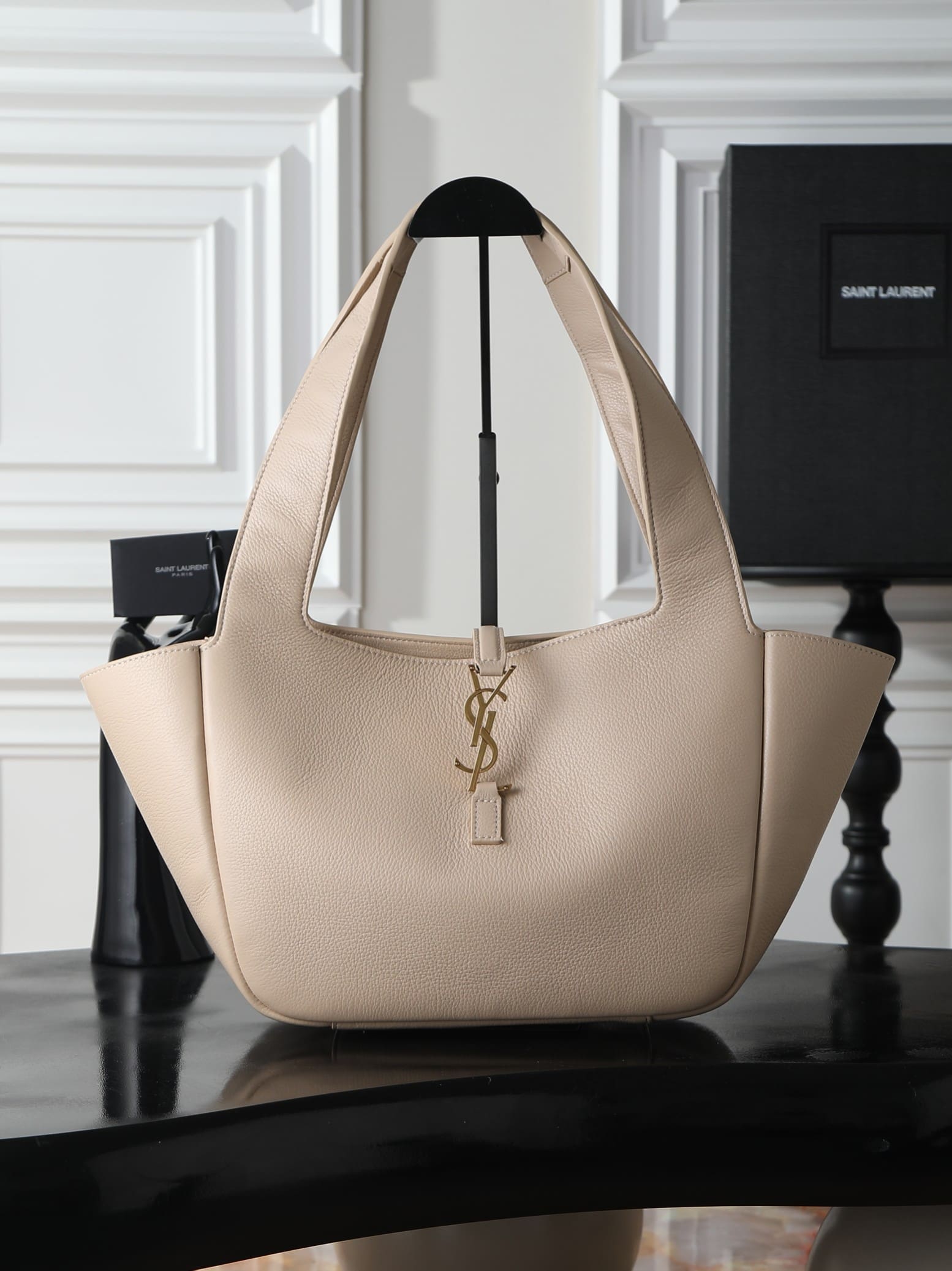【Master quality】SAINT LAURENT LE 5 À 7 SMALL BEA in grained leather