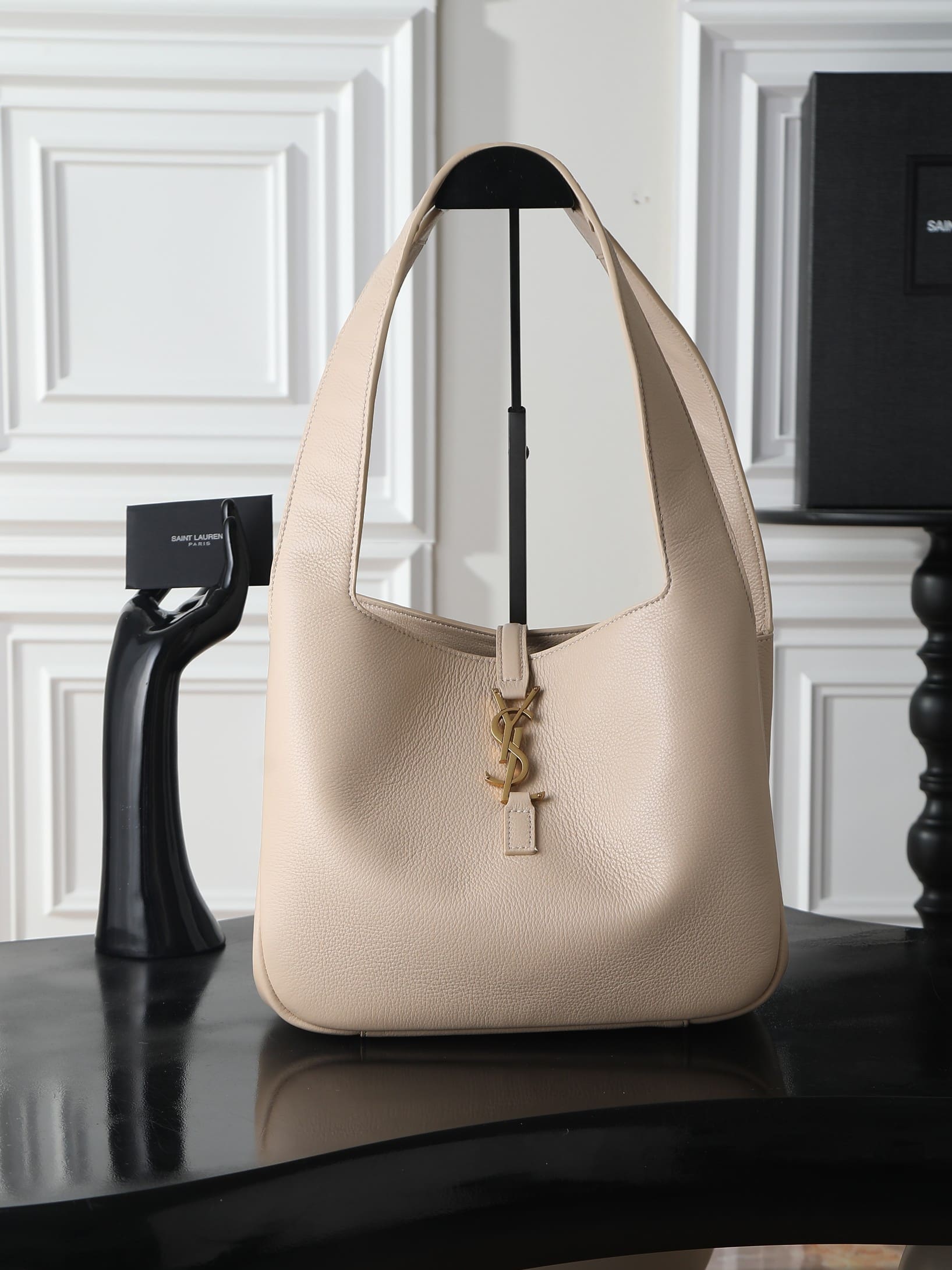 【Master quality】SAINT LAURENT LE 5 À 7 SMALL BEA in grained leather