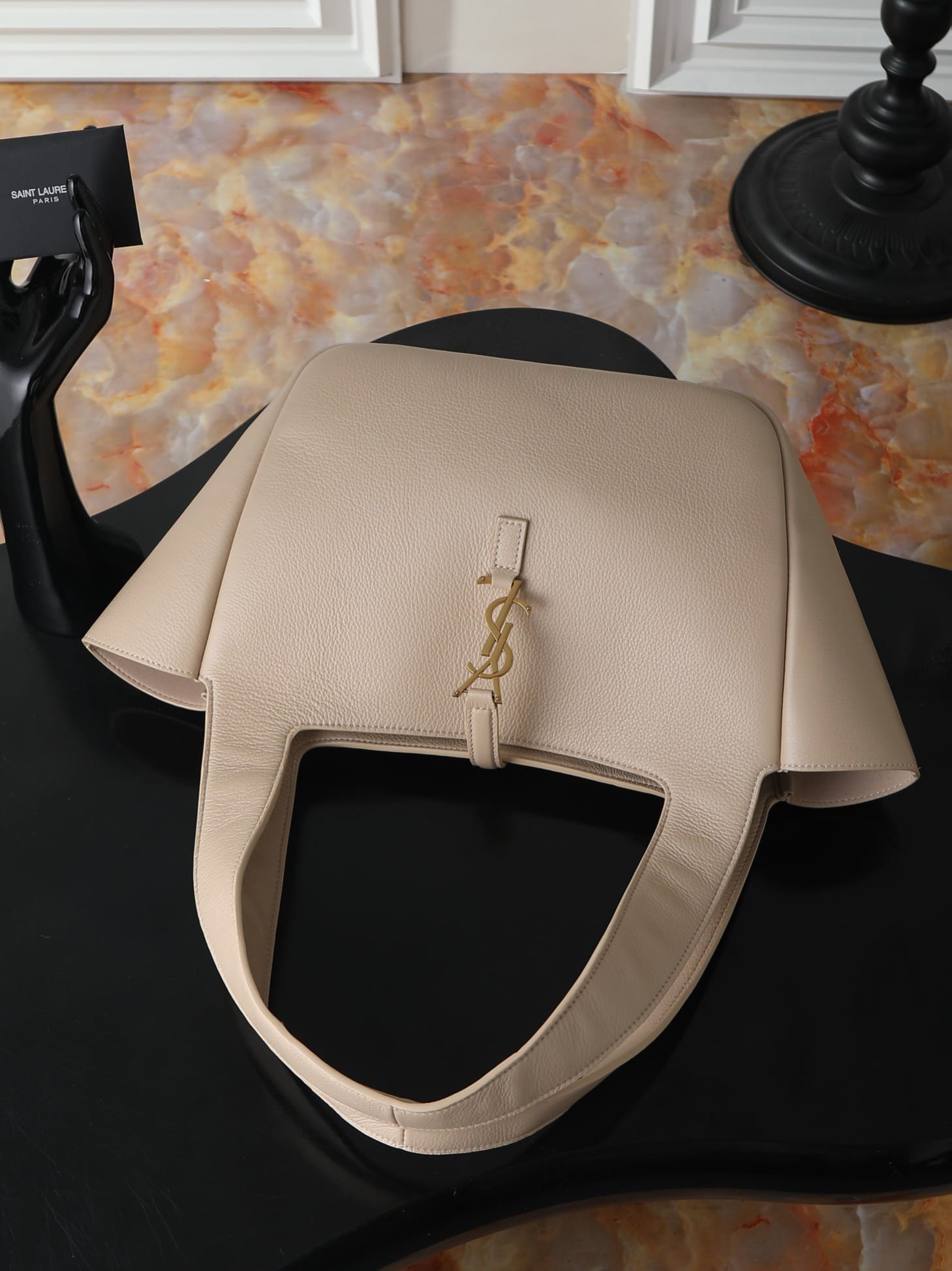 【Master quality】SAINT LAURENT LE 5 À 7 SMALL BEA in grained leather