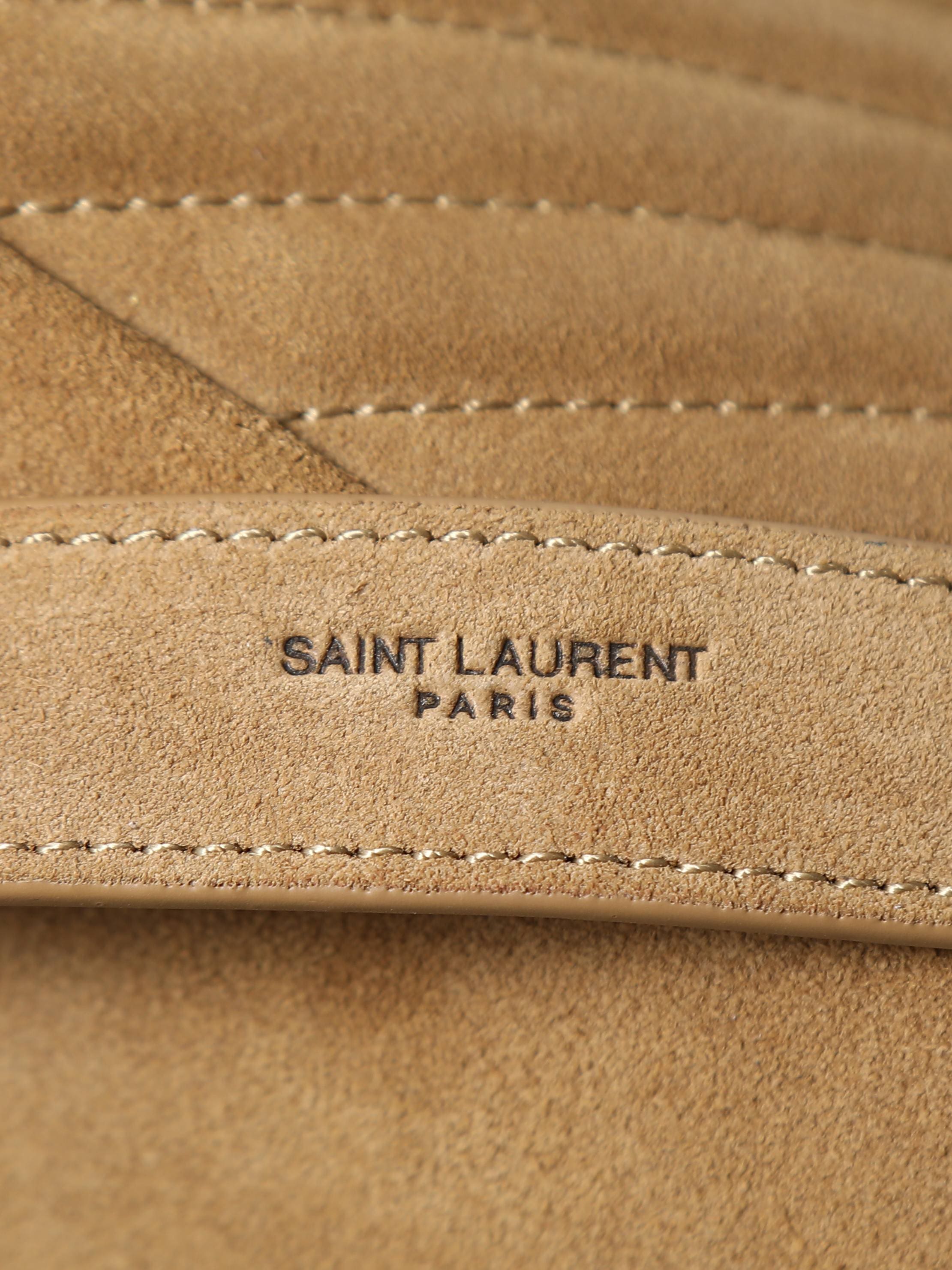 SAINT LAURENT COLLEGE MEDIUM IN QUILTED SUEDE