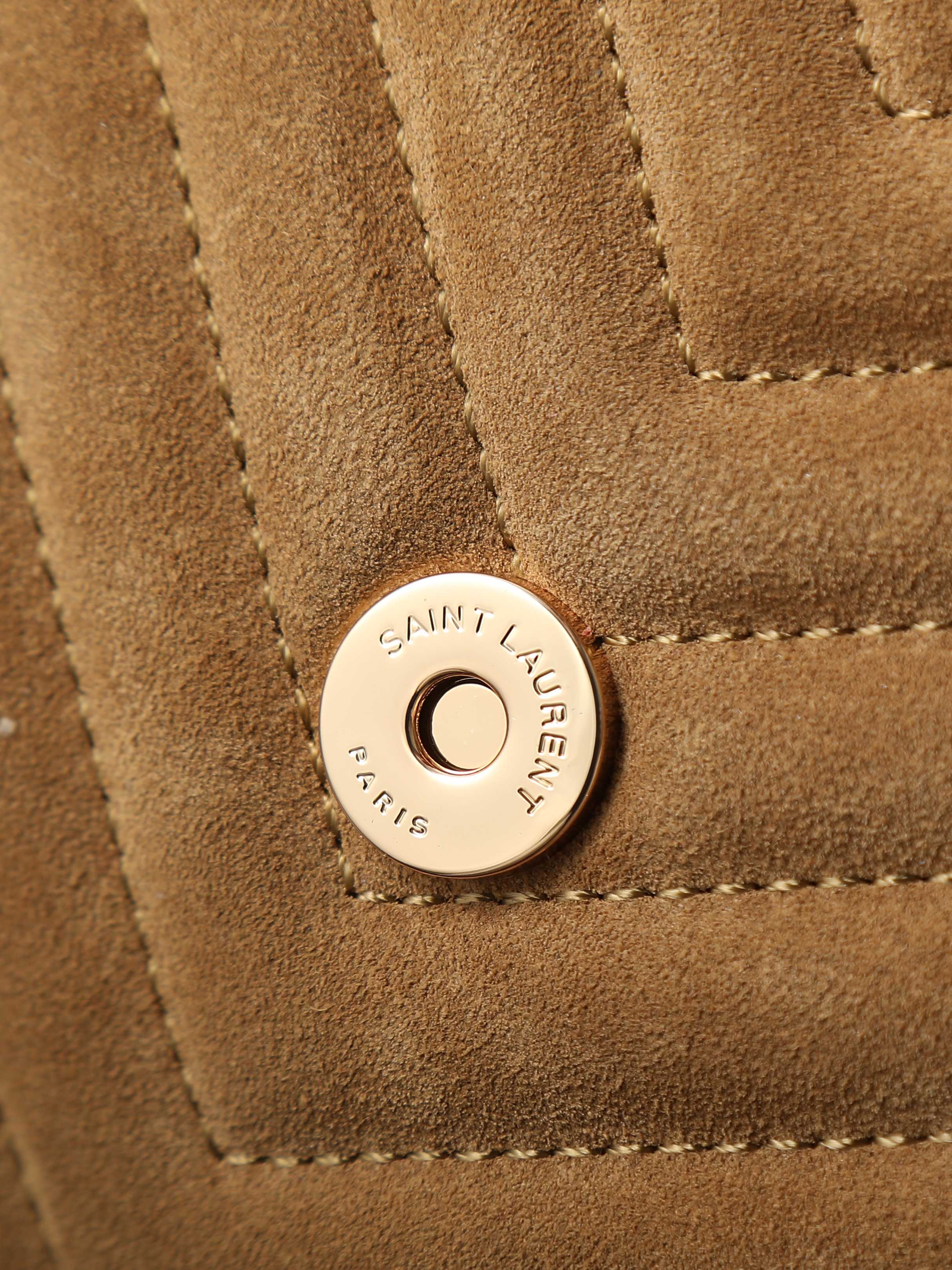 SAINT LAURENT COLLEGE MEDIUM IN QUILTED SUEDE