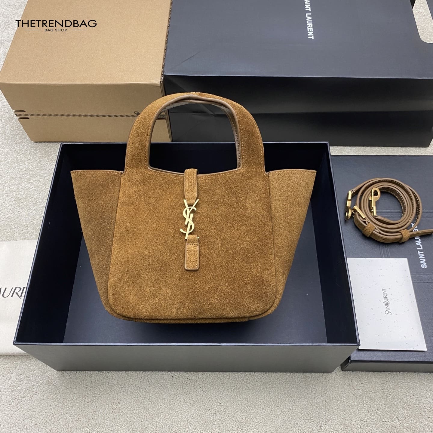 SAINT LAURENT LE 5 À 7 BABY BEA in suede