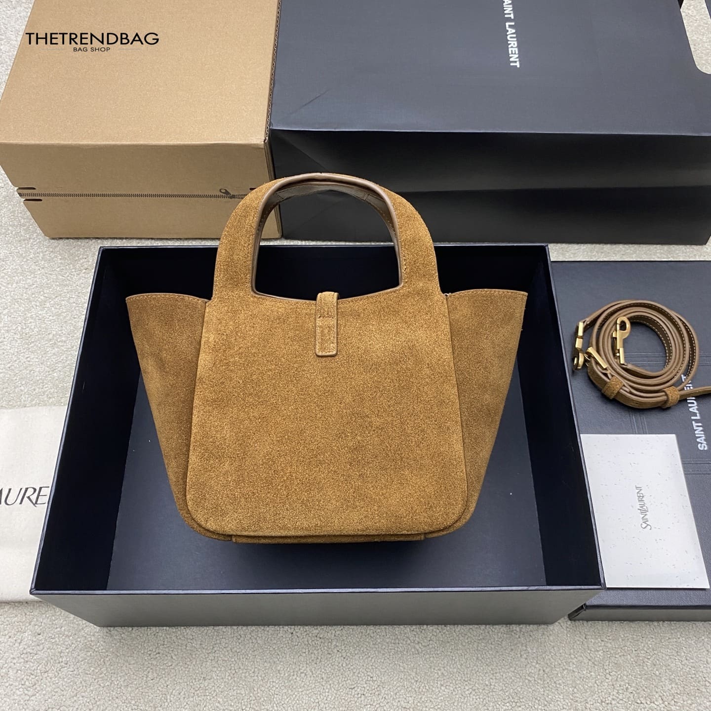 SAINT LAURENT LE 5 À 7 BABY BEA in suede