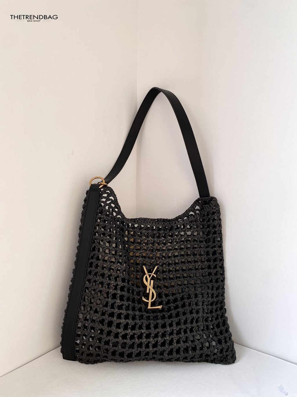 SAINT LAURENTOxalis bag in raffia macramé