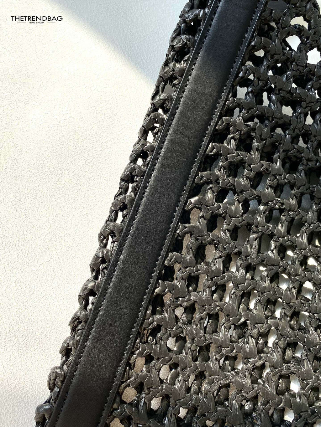 SAINT LAURENTOxalis bag in raffia macramé