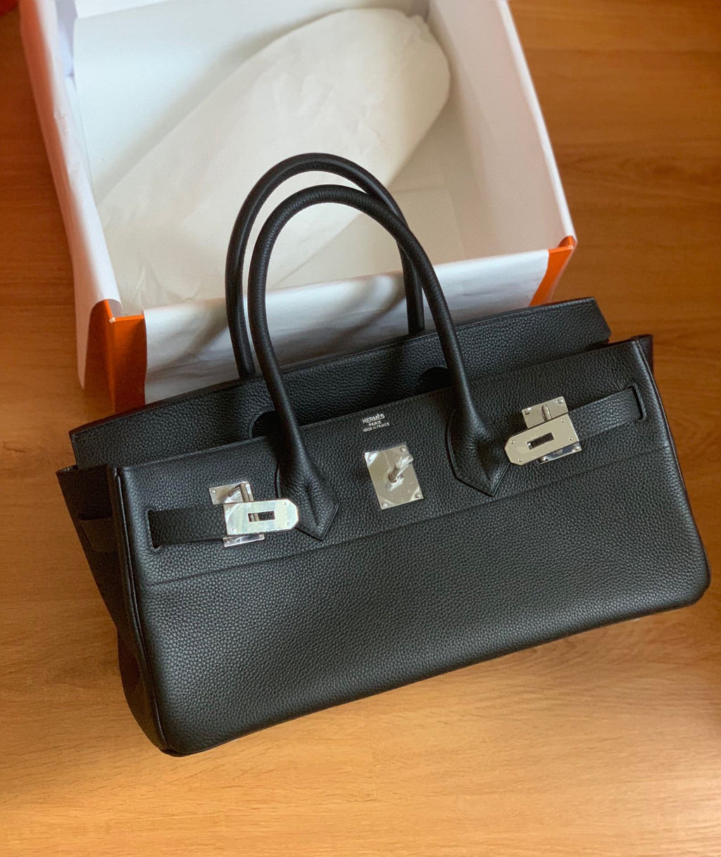Hermès Shoulder Birkin 42 JPG Vert Fonce Togo Palladium Hardware