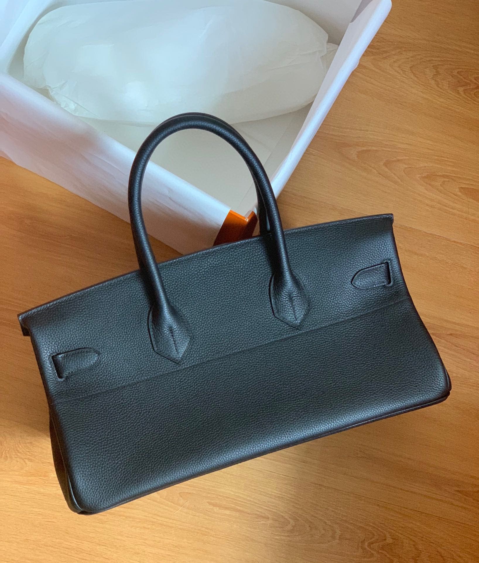 Hermès Shoulder Birkin 42 JPG Vert Fonce Togo Palladium Hardware