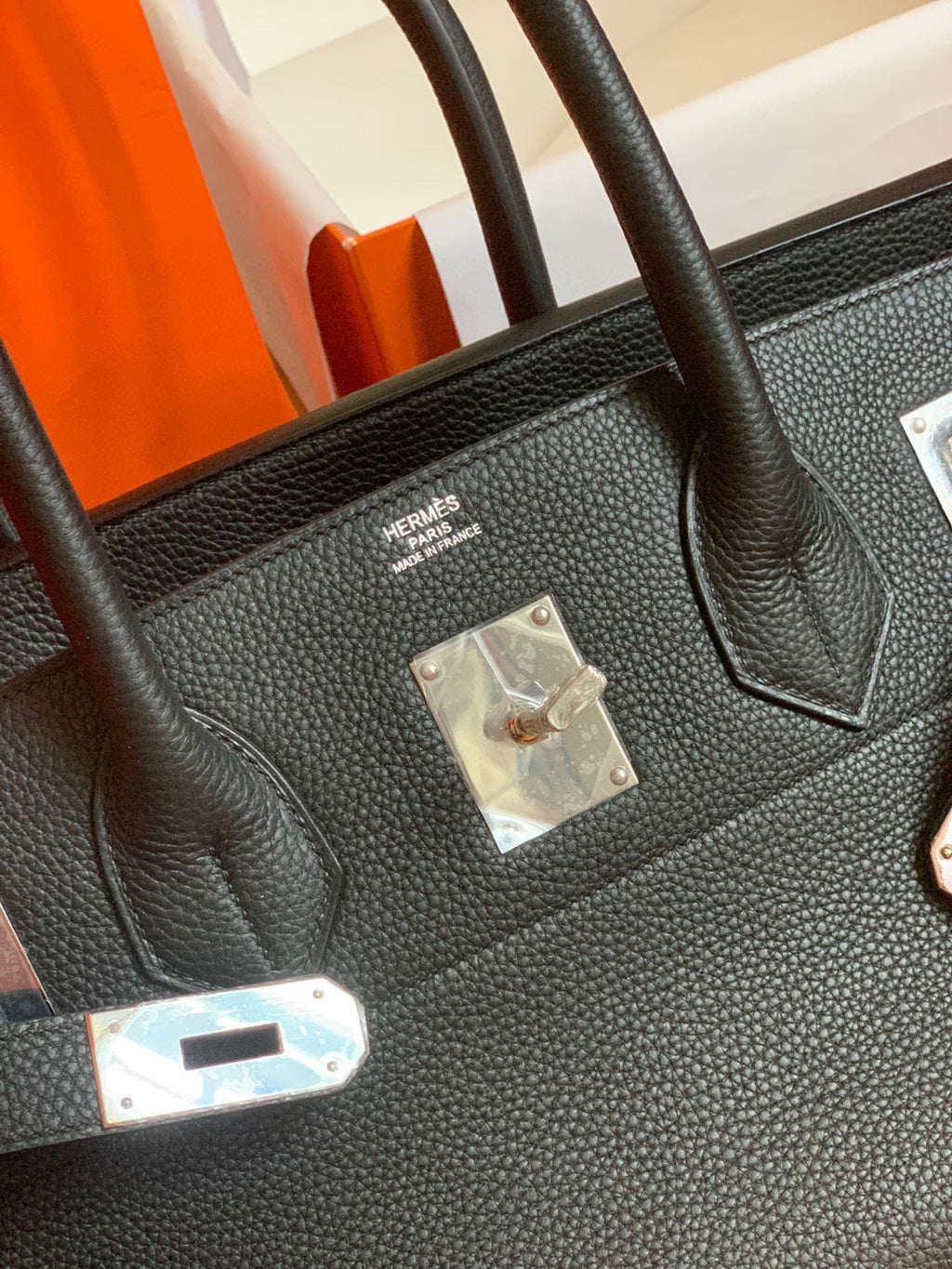 Hermès Shoulder Birkin 42 JPG Vert Fonce Togo Palladium Hardware