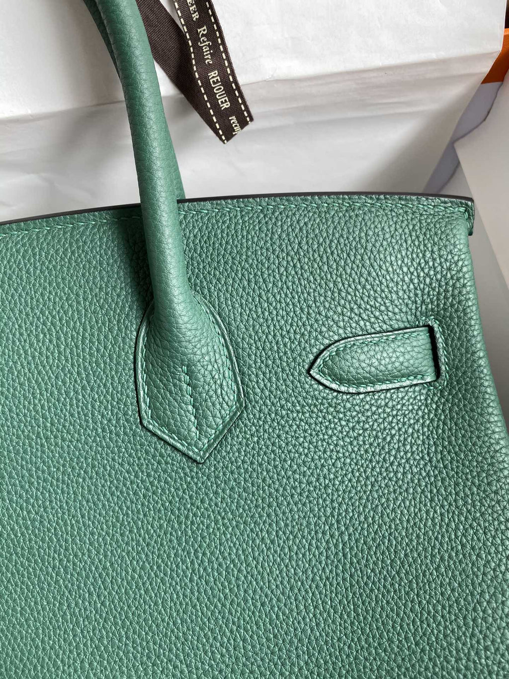 Hermès Birkin 30 Vert Vertigo Togo Gold Hardware