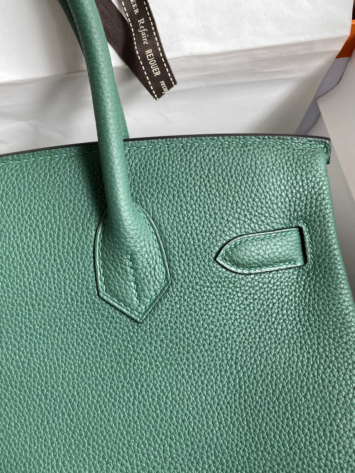 Hermès Birkin 30 Vert Vertigo Togo Gold Hardware