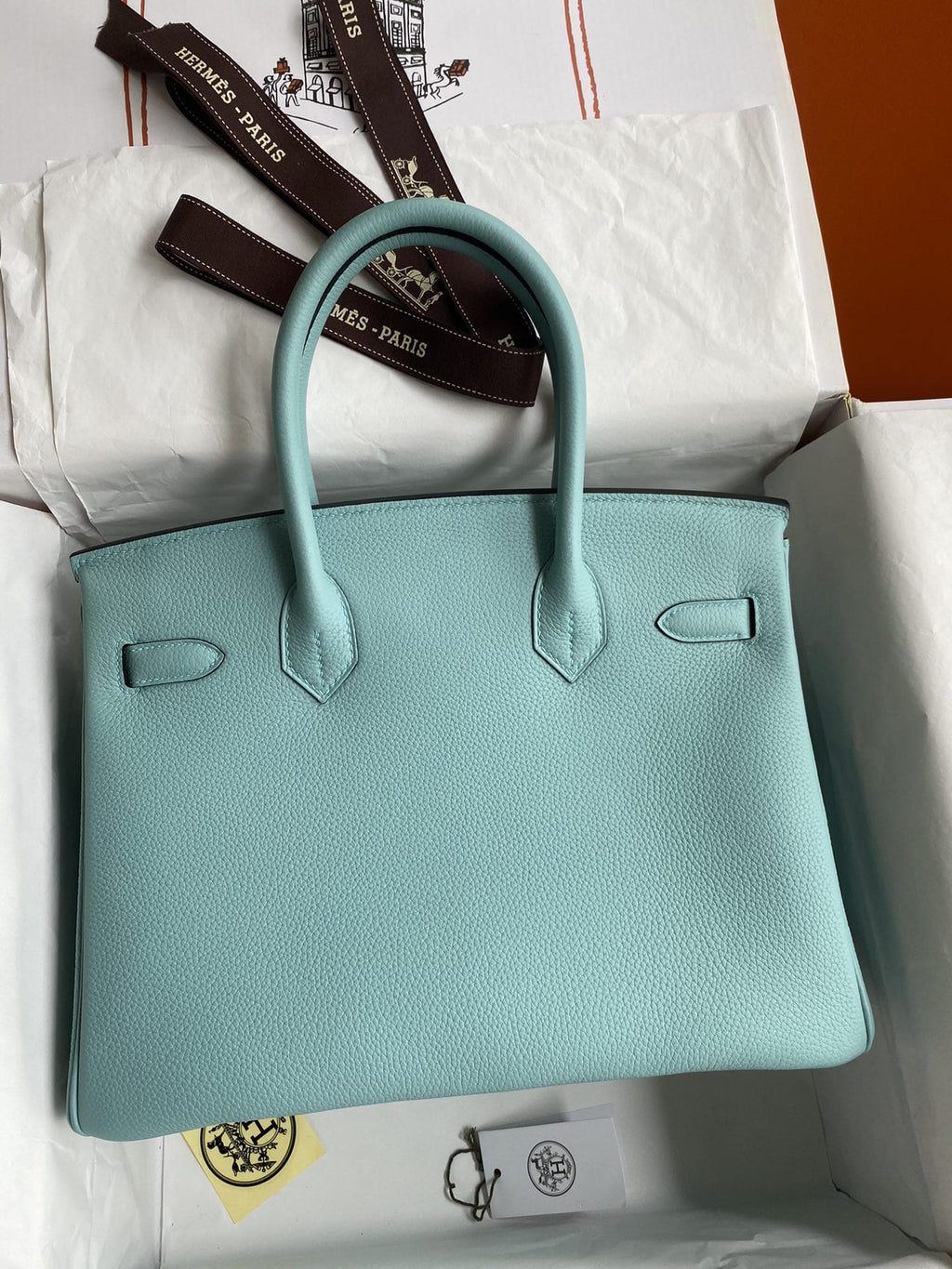 Hermès Togo BIRKIN 30 Bleu Atoll