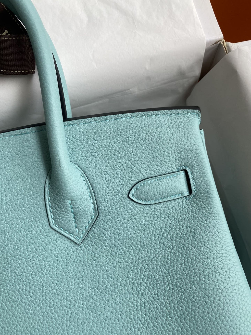 Hermès Togo BIRKIN 30 Bleu Atoll