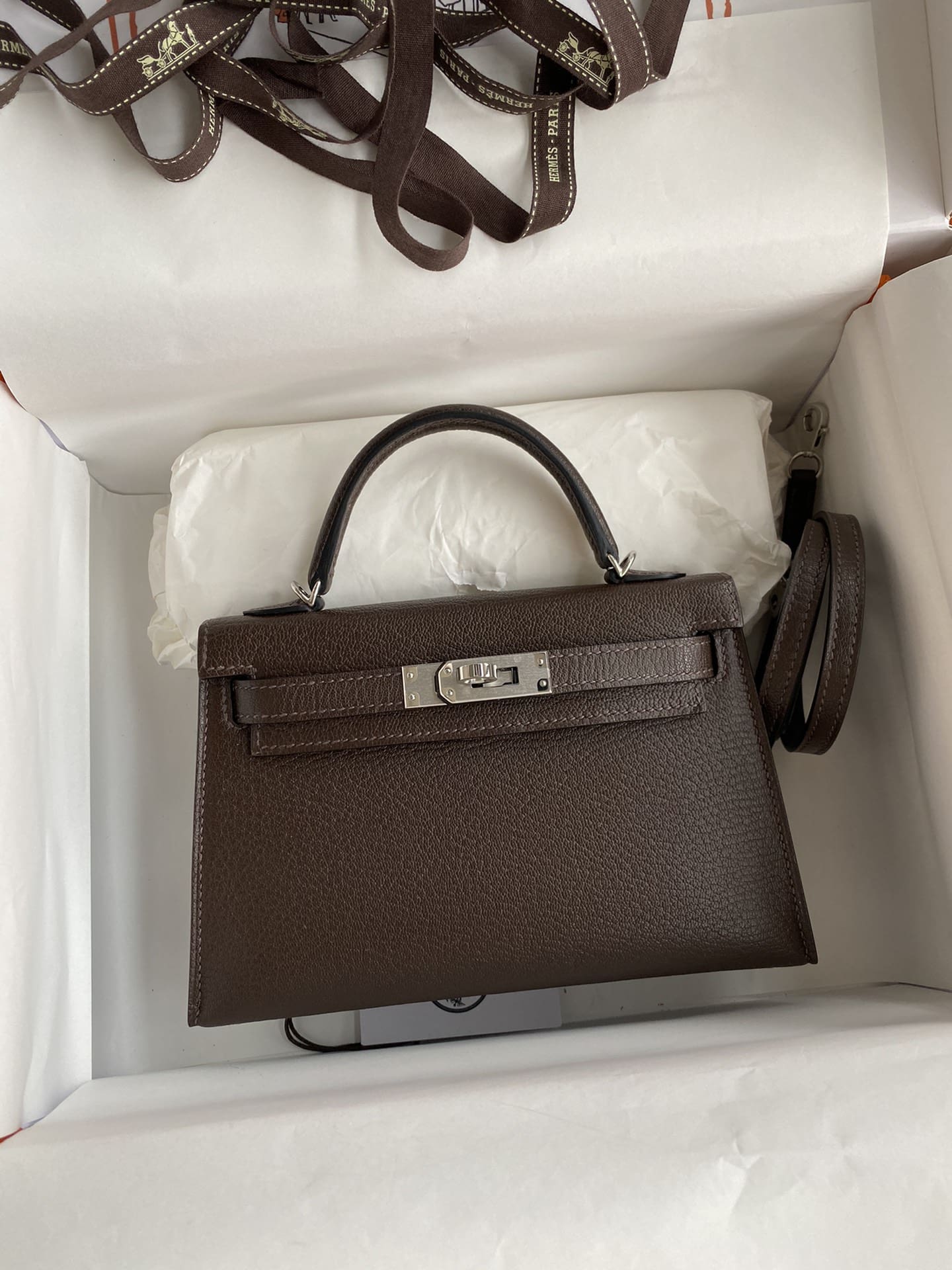 Hermès Epsom Mini Kelly Sellier 20 Ecorce