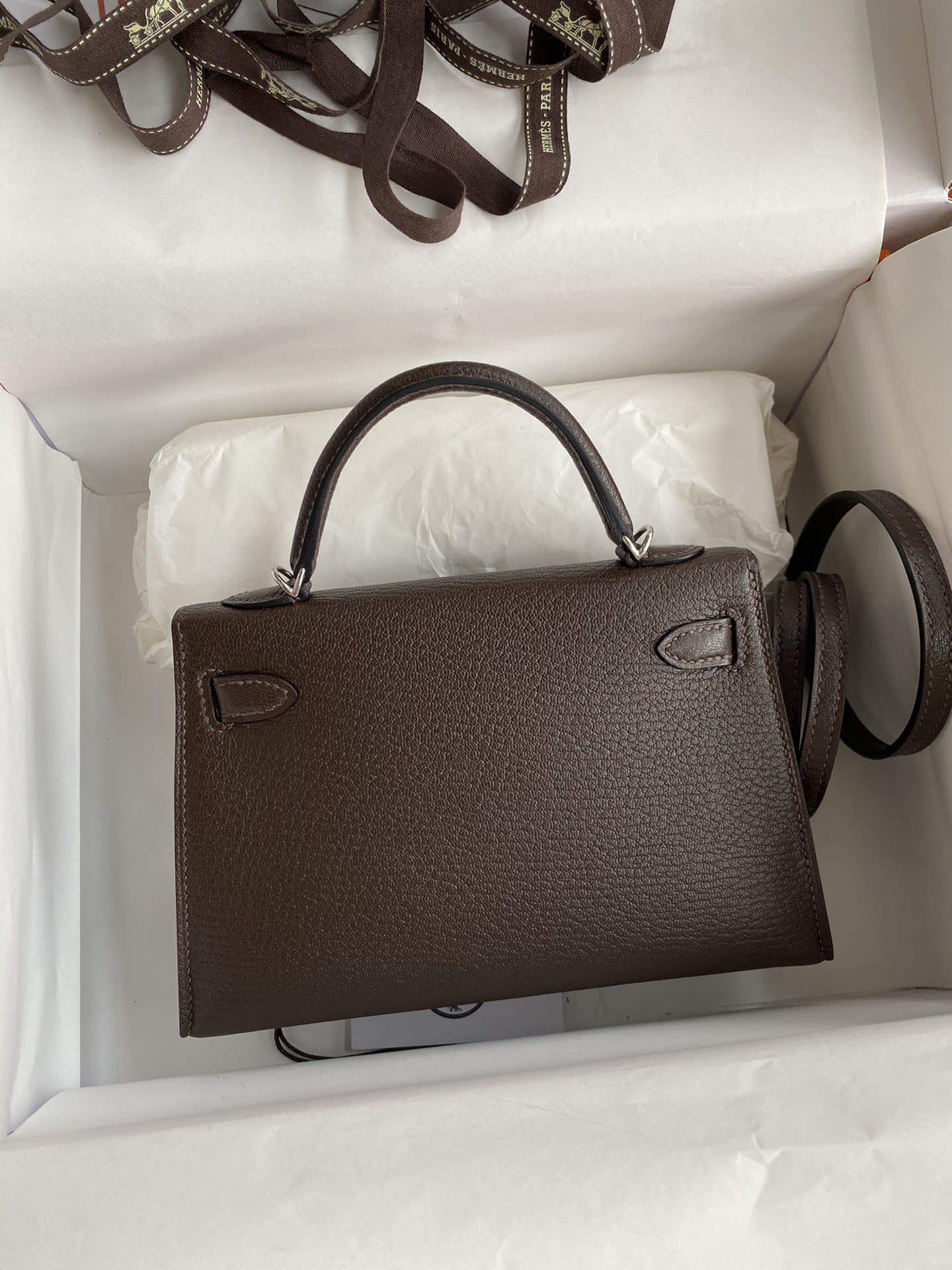 Hermès Epsom Mini Kelly Sellier 20 Ecorce